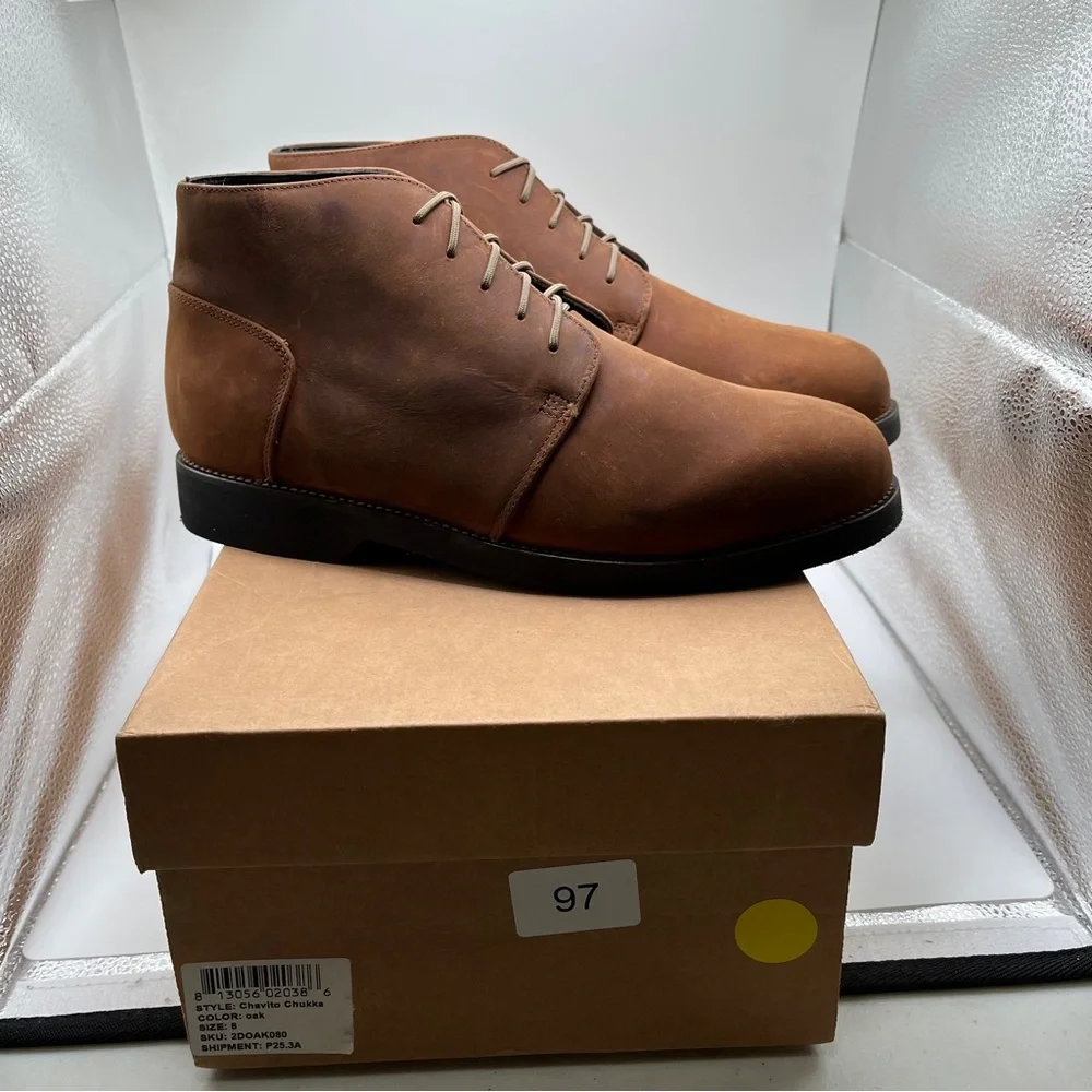 NWB Nisolo Chavito Chukka Boot size 8 brown men’s 2621 color oak